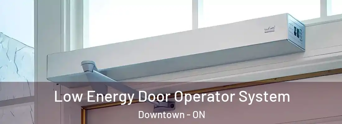  Low Energy Door Operator System Downtown - ON