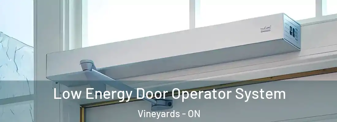  Low Energy Door Operator System Vineyards - ON