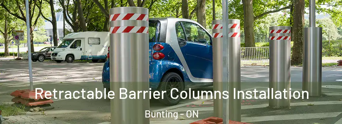 Retractable Barrier Columns Installation Bunting - ON