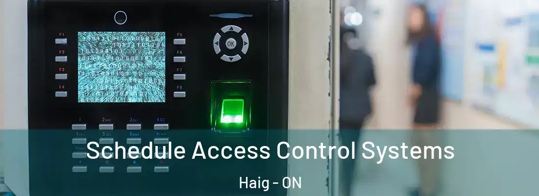  Schedule Access Control Systems Haig - ON